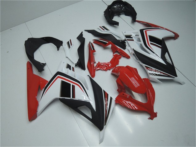 2013-2024 Kawasaki Ninja 300 EX300R Motorcycle Fairings - White Red Black Canada