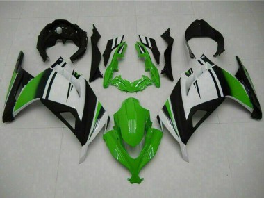 Purchase 2013-2024 Kawasaki Ninja 300 EX300R Motorcycle Fairings - White Green Black Canada