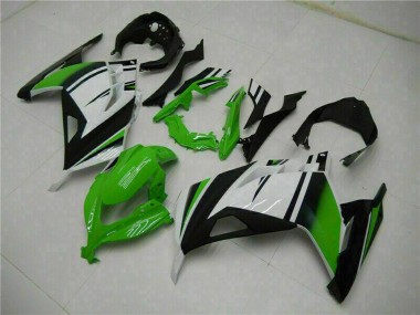 Purchase 2013-2024 Kawasaki Ninja 300 EX300R Motorcycle Fairings - White Green Black Canada