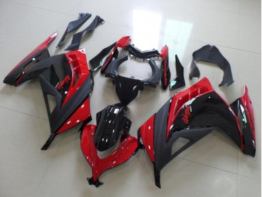 Purchase 2013-2018 Kawasaki ZX300R Motorcycle Fairings - Red Glossy Black Matte Black Canada