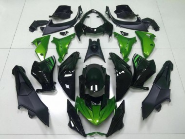 Purchase 2013-2018 Kawasaki Z800 Motorcycle Fairing - Green Glossy Black Canada