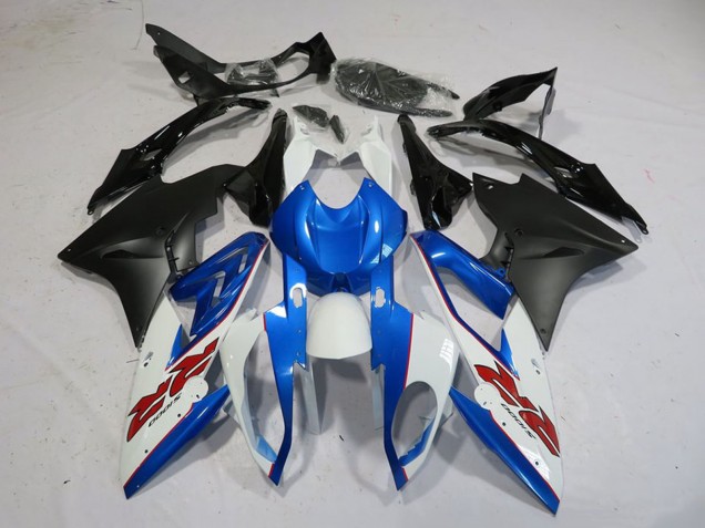 2015-2016 BMW S1000RR Motorcycle Fairing - White Blue Matte Black Canada