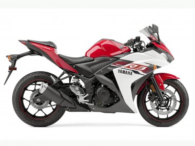 Purchase 2015-2018 Yamaha YZF R3 Motorcycle Fairing - White Red Black Canada