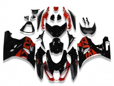 Purchase 2017-2024 Suzuki GSXR 1000 Motorcycle Fairings - Glossy Black Red Canada
