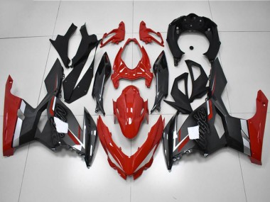 Purchase 2018-2024 Kawasaki EX400 Motorcycle Fairings - Red Grey Black Canada
