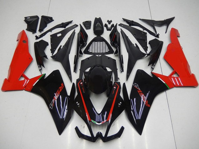 2009-2015 Aprilia RSV4 1000 Motorcycle Fairings - Black Red Canada