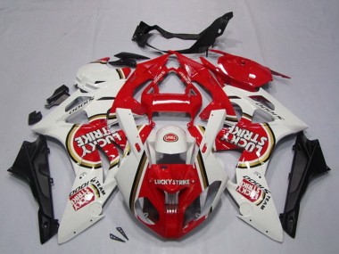 Purchase 2009-2014 BMW S1000RR Motorcycle Fairings - White Red Lucky Strike Canada
