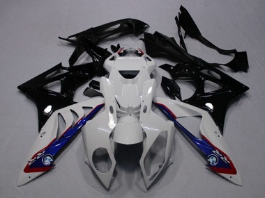 Purchase 2009-2014 BMW S1000RR Motorcycle Fairings - White Blue Glossy Black Canada