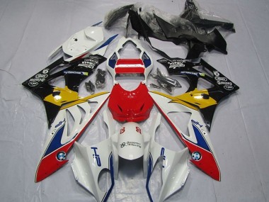Purchase 2009-2014 BMW S1000RR Motorcycle Fairings - White Red Yellow Blue Black HP Castrol Canada