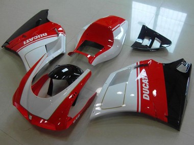 Purchase 1993-2005 Ducati 916 Motorcycle Fairings - White Red Glossy Black Canada