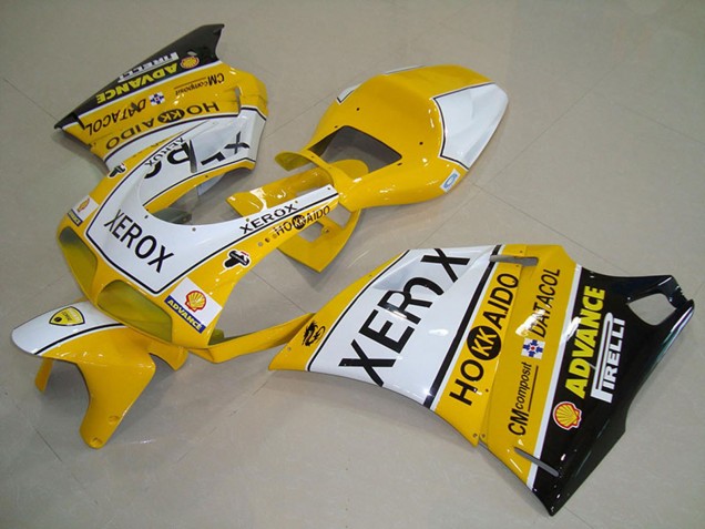 1993-2005 Ducati 748 916 996 996S Motorcycle Fairings - White Yellow Glossy Black Xerox Canada