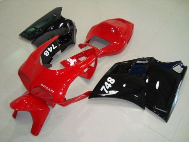 Purchase 1993-2005 Ducati 748 Motorcycle Fairings - Red Glossy Black Canada