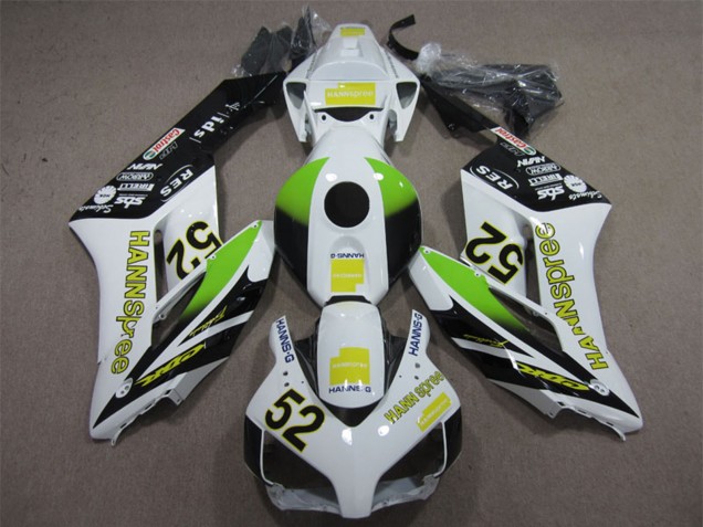 2004-2005 Honda CBR1000RR Motorcycle Fairings - White Yellow Green Glossy Black Hannspree 52 Canada