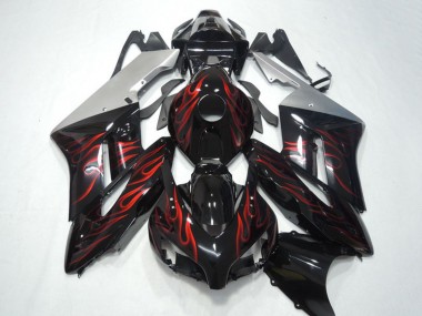 Purchase 2004-2005 Honda CBR1000RR Motorcycle Fairings - Silver Glossy Black Red Flame Canada