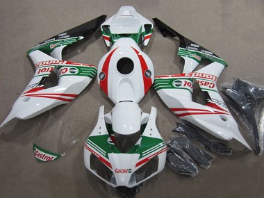 Purchase 2006-2007 Honda CBR1000RR Motorcycle Fairings - White Red Green Glossy Black Castrol Canada