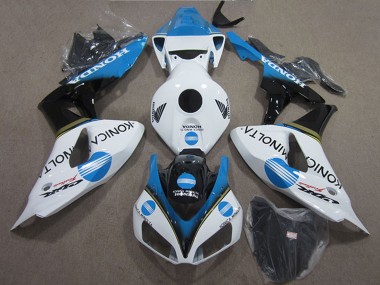 Purchase 2006-2007 Honda CBR1000RR Motorcycle Fairings - White Light Blue Glossy Black Konica Minolta Canada