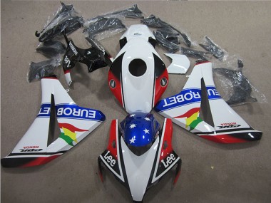 Purchase 2008-2011 Honda CBR1000RR Motorcycle Fairings - White Red Blue Star Carrera EuroBet Lee Canada