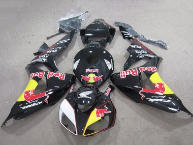Purchase 2006-2007 Honda CBR1000RR Motorcycle Fairings - Glossy Black Yellow White Red Bull Canada
