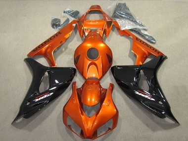 Purchase 2006-2007 Honda CBR1000RR Motorcycle Fairings - Orange Glossy Black Canada