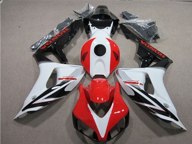 Purchase 2006-2007 Honda CBR1000RR Motorcycle Fairings - White Red Glossy Black Fireblade Canada