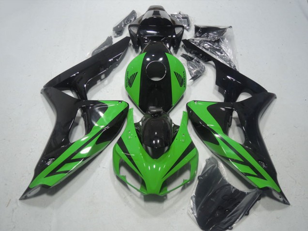 2006-2007 Honda CBR1000RR Motorcycle Fairing - Green Glossy Black Canada