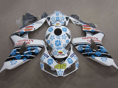 Purchase 2006-2007 Honda CBR1000RR Motorcycle Fairings - White Light Blue Glossy Black Red Nastro Azzurro Repsol 46 Canada
