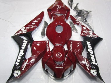 Purchase 2006-2007 Honda CBR1000RR Motorcycle Fairings - Maroon Red Glossy Black White Jordan Canada