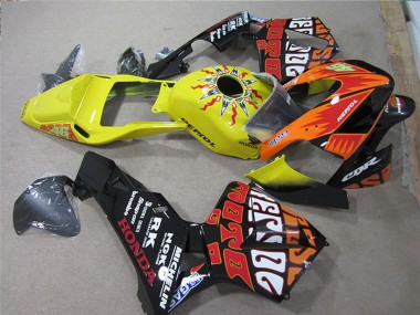 Purchase 2005-2006 Honda CBR600RR Motorcycle Fairings - Black Orange Yellow Rossi Repsol Canada