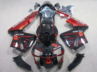 Purchase 2005-2006 Honda CBR600RR Motorcycle Fairings - Glossy Black Red BACARDI Canada