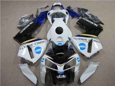 Purchase 2005-2006 Honda CBR600RR Motorcycle Fairings - White Blue Yellow Glossy Black Konica Minolta Canada