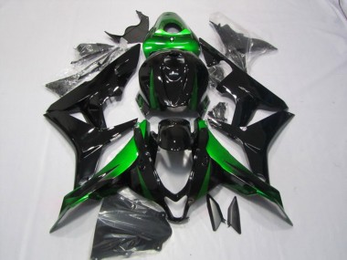 Purchase 2007-2008 Honda CBR600RR Motorcycle Fairings Kits - Green Glossy Black Canada