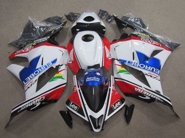 Purchase 2009-2012 Honda CBR600RR Motorcycle Fairings - White Red Blue EuroBet Lee Canada