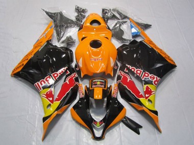 Purchase 2009-2012 Honda CBR600RR Motorcycle Fairings - Orange Yellow Glossy Black Red Bull Canada