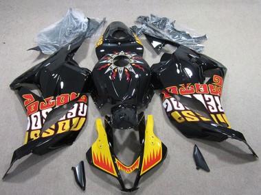 Purchase 2009-2012 Honda CBR600RR Motorcycle Fairings - Yellow Glossy Black Red Rossi Canada