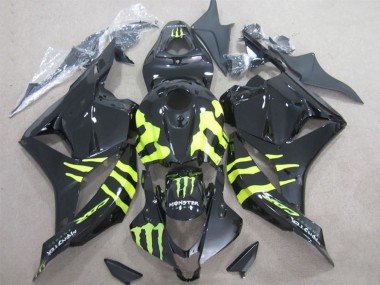 Purchase 2009-2012 Honda CBR600RR Motorcycle Fairings - Glossy Black Yellow Monster Canada