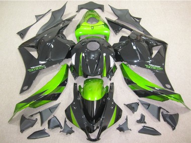 Purchase 2009-2012 Honda CBR600RR Motorcycle Fairing - Green Glossy Black Canada