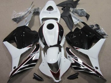 Purchase 2009-2012 Honda CBR600RR Motorcycle Fairing Kits - White Glossy Black Canada