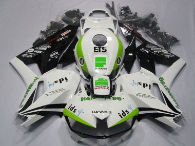 Purchase 2013-2023 Honda CBR600RR Motorcycle Fairings - White Green Glossy Black Hannspree ETS Canada