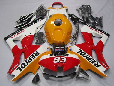 Purchase 2013-2023 Honda CBR600RR Motorcycle Fairing - Orange White Red Glossy Black Repsol 93 Canada