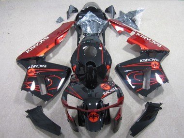 Purchase 2004-2005 Kawasaki ZX10R Motorcycle Fairings - Black Red Racardi Canada