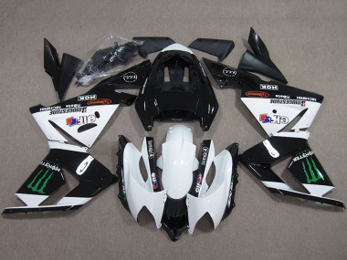 Purchase 2004-2005 Kawasaki ZX10R Motorcycle Fairings - Black White Monster Canada