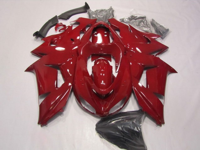2006-2007 Kawasaki ZX10R Motorcycle Fairings - Red Canada