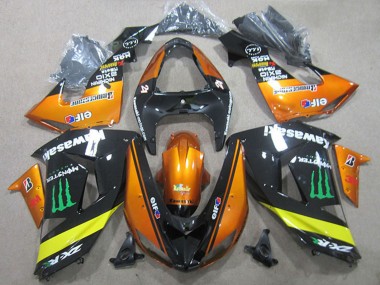 Purchase 2006-2007 Kawasaki ZX10R Motorcycle Fairings - Orange Yellow Glossy Black Green Monster Canada
