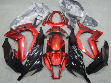 Purchase 2011-2015 Kawasaki ZX10R Motorcycle Fairing - Red Glossy Black Canada