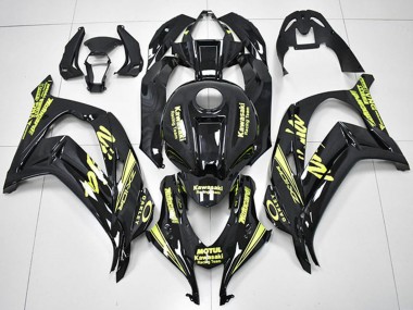 Purchase 2016-2020 Kawasaki ZX10R Motorcycle Fairings - Glossy Black Yellow Motul Racing Team Motocard Canada