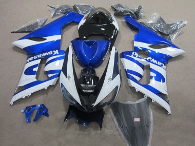 Purchase 2005-2006 Kawasaki ZX6R Motorcycle Fairings - Blue White Black Canada