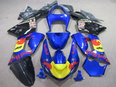 Purchase 2005-2006 Kawasaki ZX6R Motorcycle Fairings - Blue Yellow Black Red Bull Canada