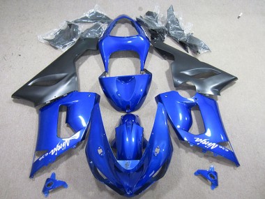 Purchase 2005-2006 Kawasaki ZX6R Motorcycle Fairing - Blue Matte Black Canada