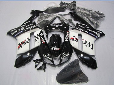 Purchase 2007-2008 Kawasaki ZX6R Motorcycle Fairings - Black West Mobil Canada