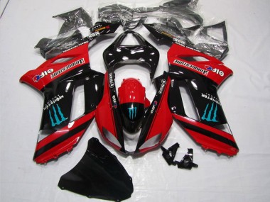Purchase 2007-2008 Kawasaki ZX6R Motorcycle Fairings - Red Black Monster Canada